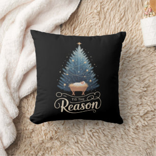 Tis The Reason Christian Religious Christmas Bible Cushion