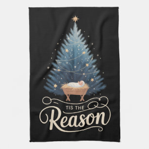 Tis The Reason Christian Religious Christmas Bible Tea Towel