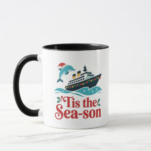 tis the sea-son Funny Cruising Family Matching Mug