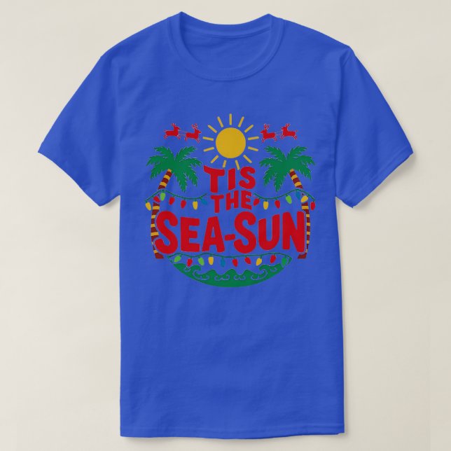 Tis The Sea Sun T-Shirt (Design Front)