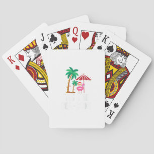 Tis The Sea-Sun Tropical Christmas Season Santa Fl Playing Cards