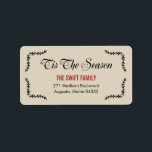 Tis The Season Address Labels<br><div class="desc">Add a finishing touch to your holiday mails with our chic and modern holiday address labels. Matching holiday party invitations,  holiday gift labels,  and more are available at berryberrysweet.com</div>