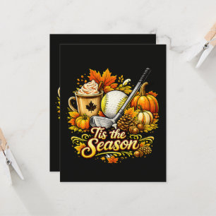 Tis The Season Autumn Golf Pumpkin Spice Coffee Invitation
