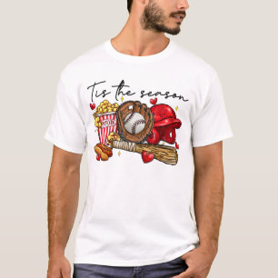 'Tis the Season Baseball Fan Game Day Sports T-Shirt