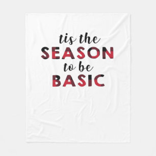 Tis The Season Basic Design Fleece Blanket