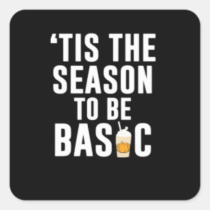 Tis The Season Basic Square Sticker
