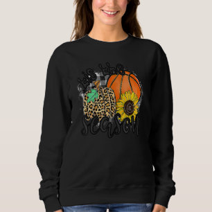 Tis The Season Basketball Pumpkin Fall Thanksgivin Sweatshirt
