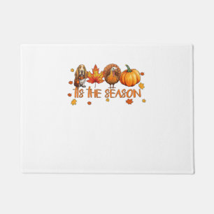 Tis The Season Basset Hound Dog Fall Thanksgiving Doormat