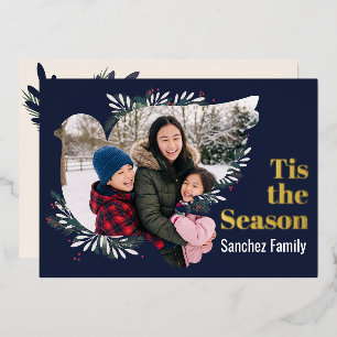 ’Tis the Season Botanical Photo Holiday Card