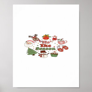 Tis The Season Christmas Acrylic Block Poster