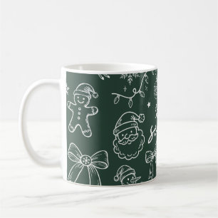 Tis the Season - Christmas Doodle Coffee Mug