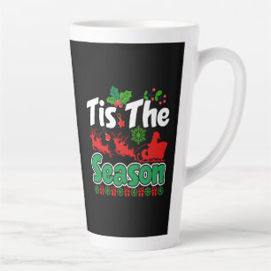 Tis The Season Christmas Holiday Design-61067 Latte Mug