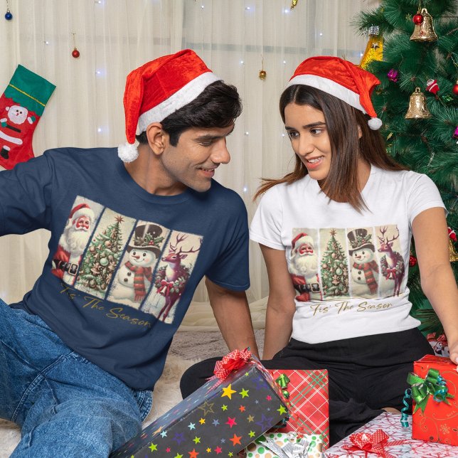 'Tis the Season Christmas Patterns  T-Shirt (Creator Uploaded)