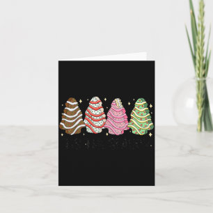 Tis' The Season Christmas Tree Cakes Xmas Pajamas  Card