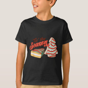 Tis' The Season Christmas Tree Cakes Xmas Pajamas T-Shirt