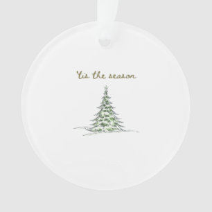Tis The Season Christmas Tree Debbie Groovy Santa Ornament