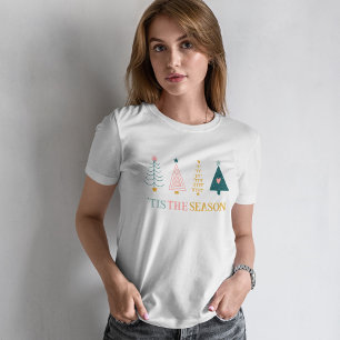 "'Tis The Season" Christmas Tree Doodles Holidays T-Shirt
