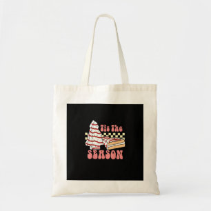 Tis The Season Christmas Tree Groovy Retro Debbie  Tote Bag