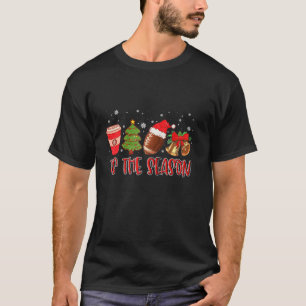 Tis The Season Christmas Tree Lights Football Cosy T-Shirt