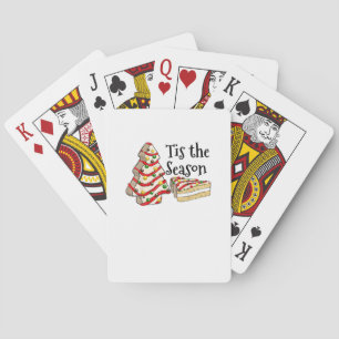 Tis The Season Christmas Tree Vintage Christmas Co Playing Cards