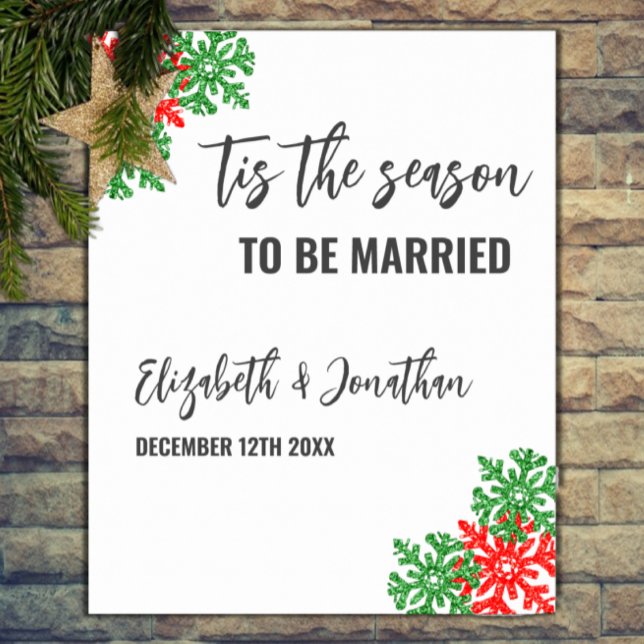Tis The Season Christmas Wedding Poster (Creator Uploaded)