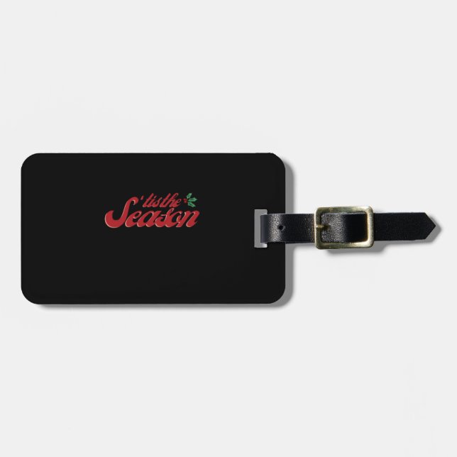 Tis The Season Classic & Basic Design Luggage Tag (Front Horizontal)