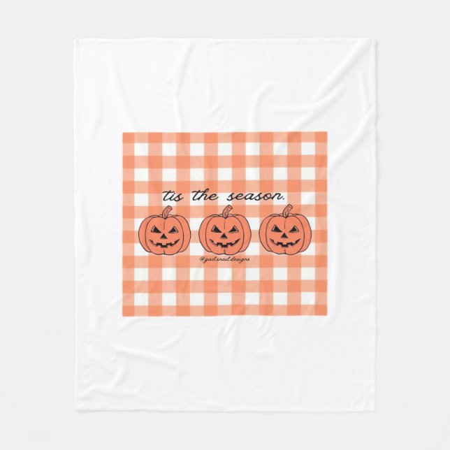 Tis The Season Classic Funny Design Fleece Blanket (Front)