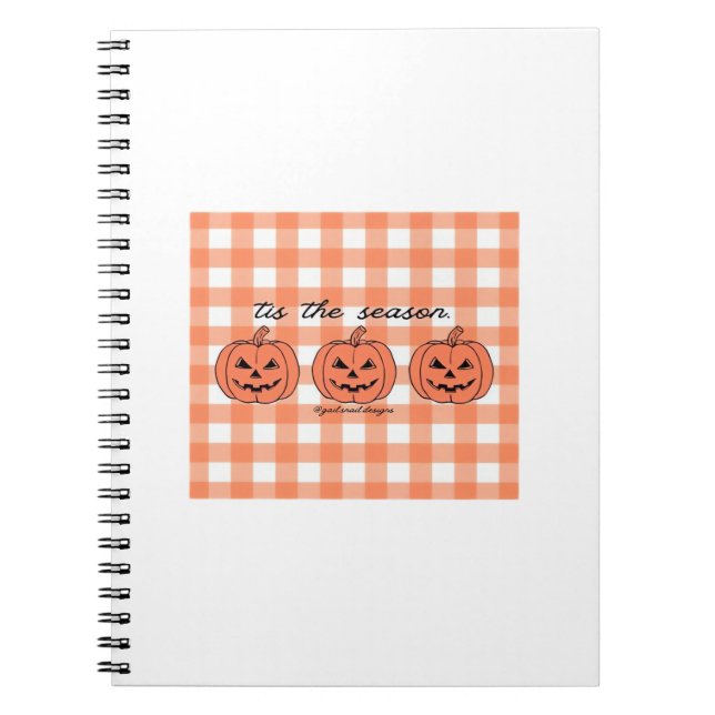 Tis The Season Classic Funny Design Notebook (Front)