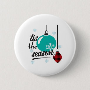 Tis The Season Classic Retro Clean 6 Cm Round Badge