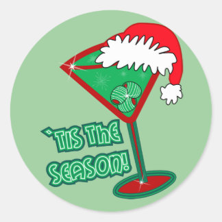 `Tis the Season Classic Round Sticker