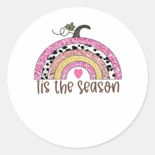 Tis The Season Classic Trendy Quote Classic Round Sticker