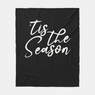 Tis The Season Classical Design Fleece Blanket