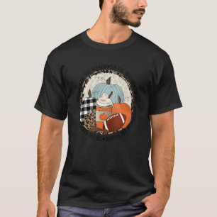 Tis The Season Coffee Fall Football Pumpkin Thanks T-Shirt