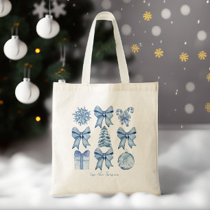 Tis the season coquette bow Christmas gifts Tote Bag