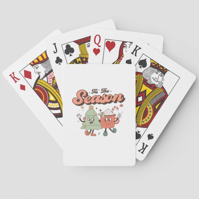 Tis The Season Creative Style Cute Design Playing Cards (Back)