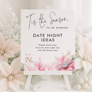 Tis the season Date Night Ideas Bridal Shower  Poster