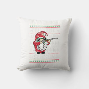 Tis The Season Deer Gnome Reindeer Christmas Cushion
