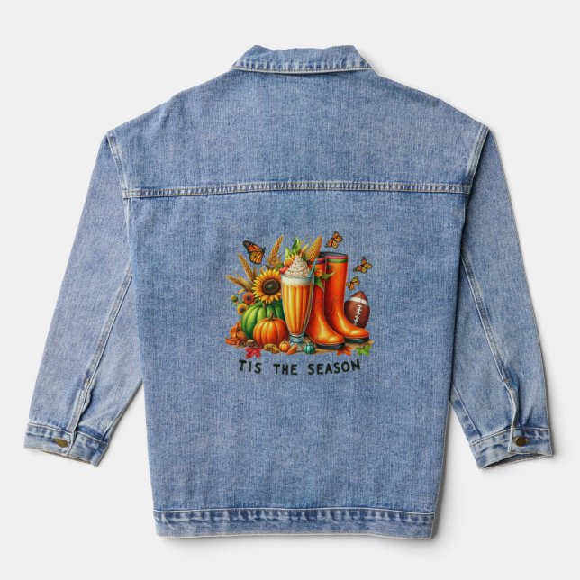Tis The Season  Denim Jacket (Back)