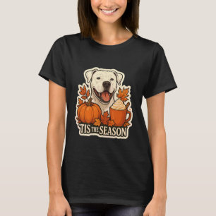 Tis The Season Dogo Argentino Dog Fall Autumn Pump T-Shirt