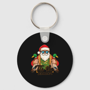 Tis The Season Duck Hunting Christmas Pajama Toddl Key Ring