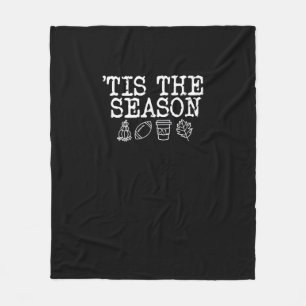 Tis The Season Fall Design Fleece Blanket