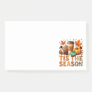 Tis the season fall time with Football and Coffee Post-it Notes