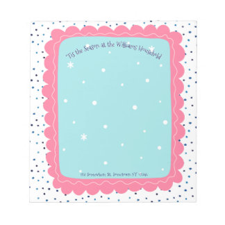 Tis the Season Family Holiday Hand-drawn Custom Notepad