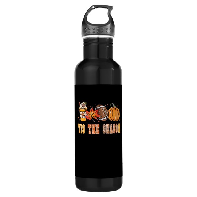 Tis The Season Football By Creative 710 Ml Water Bottle (Front)