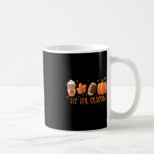 Tis The Season Football Coffee Latte Leaves Hello Mug