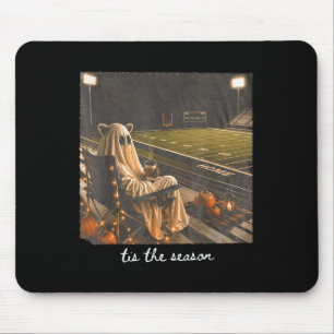 Tis The Season Football Fall Halloween Racoon Mouse Pad