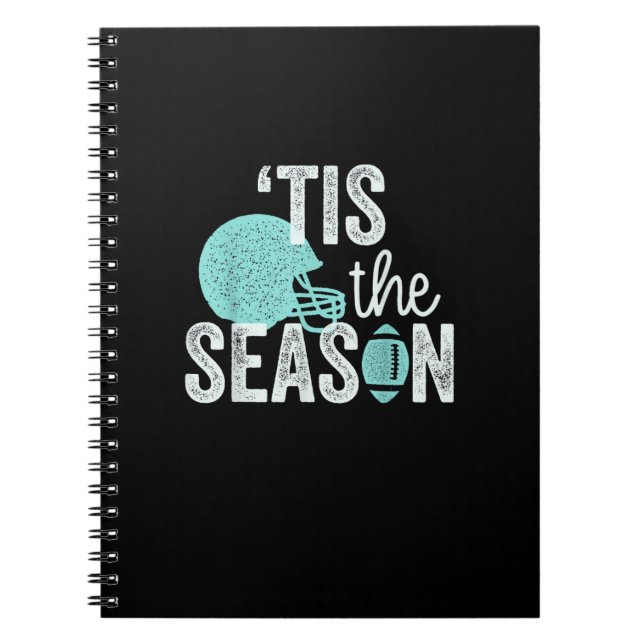 Tis The Season Football Family I Heart Football Se Notebook (Front)