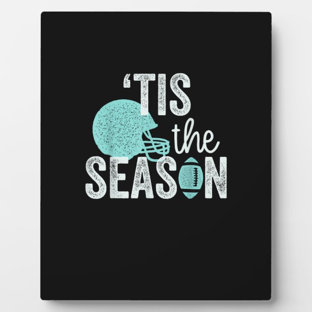 Tis The Season Football Family I Heart Football Se Plaque (Front)