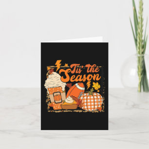 Tis The Season Football  Football Fall Thanksgivin Card