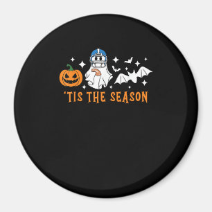 Tis The Season Football Halloween Spooky Pumpkin Magnet